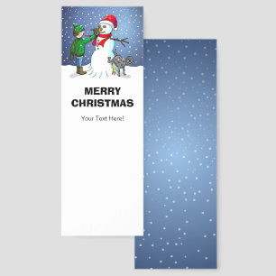 Building a Beautiful Snowman Bookmarks