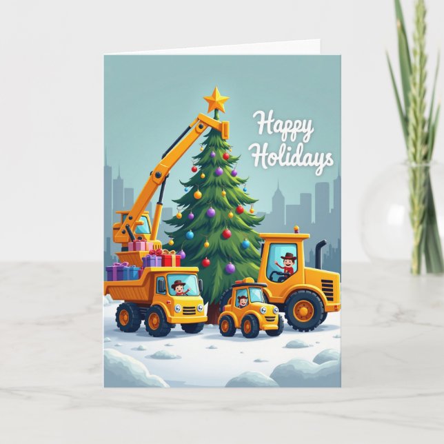 Building A Happy Christmas Card (Front)