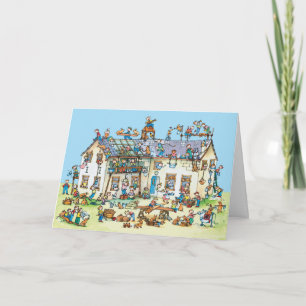 Building a House - Children's Greeting card