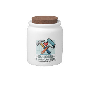 Building a Life Together   Cute DIY Couple & Home  Candy Jar