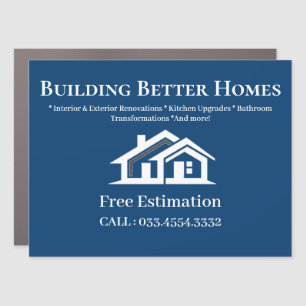 Building Better Homes Promotion & Repair Services Car Magnet