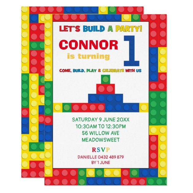 building block birthday party