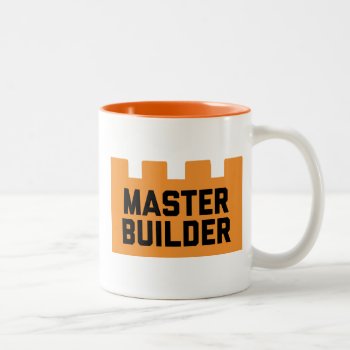 Building Block Master Builder Two-tone Coffee Mug by OniTees at Zazzle