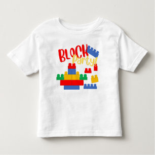 Building Block Party Mega Blok Inspired Toddler T-shirt