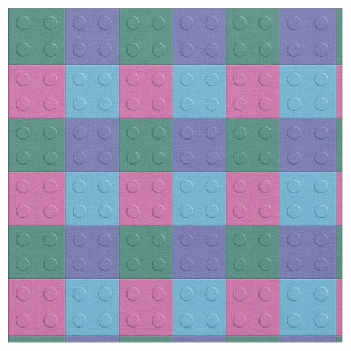 Building Blocks and Bricks - Girl Fabric