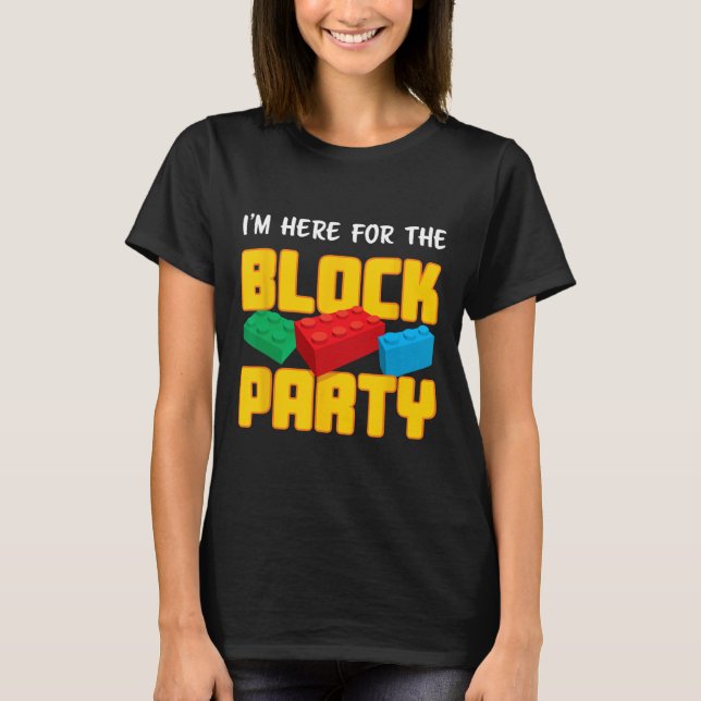 Building Blocks Block Party Pre-k Men Women Kids  T-Shirt (Front)