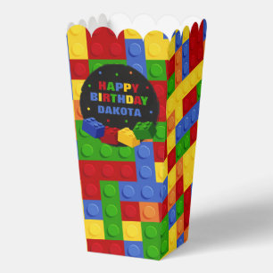 Building Blocks Boy Birthday Brick Party Favor Box
