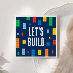 Building Blocks Boy Birthday Napkins