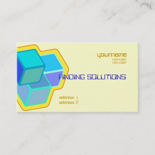 building blocks business card