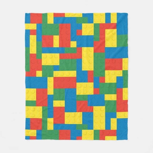 Building blocks fleece blanket (Front)