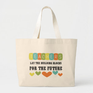 Building Blocks For The Future Large Tote Bag