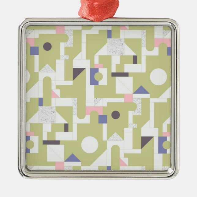 Building Blocks Metal Ornament (Front)