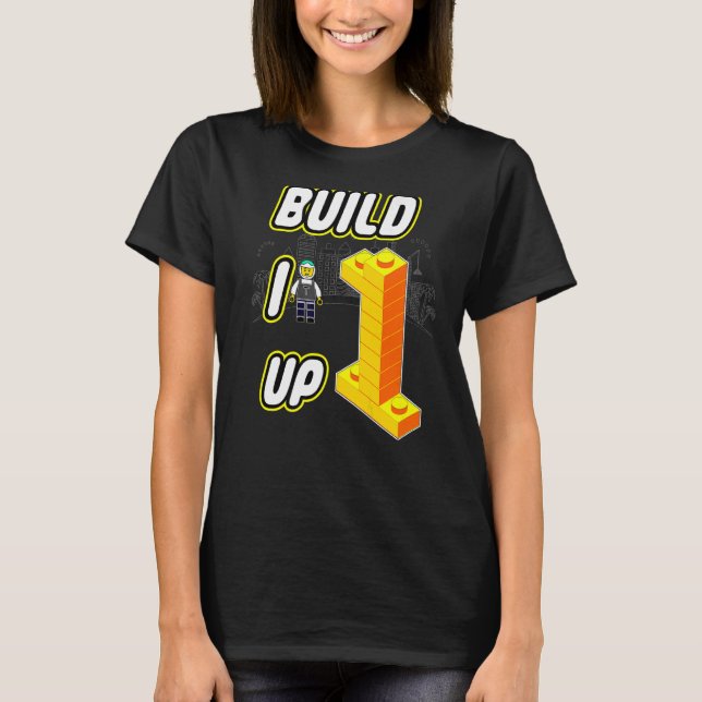 Building Blocks Motif Build It Up T-Shirt (Front)
