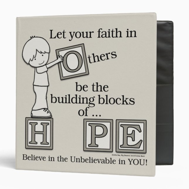 Building Blocks of HOPE 3 Ring Binder (Front/Inside)