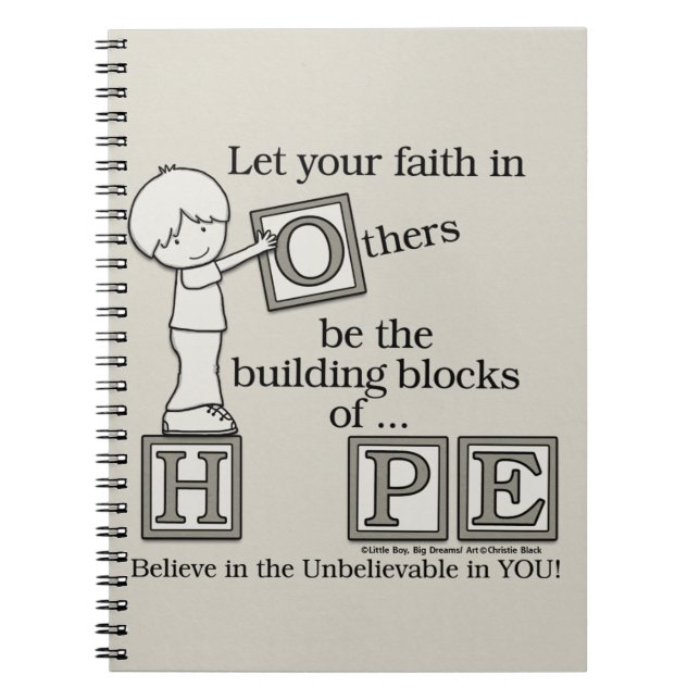 Building Blocks of HOPE Notebook (Front)