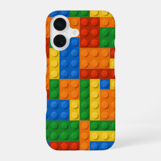Building Blocks Pattern skin Toy Play Bricks iPhone 16 Case