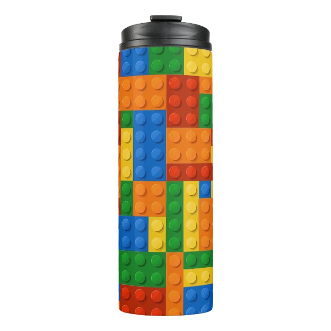Building Blocks Pattern skin Toy Play Bricks Thermal Tumbler (Front)
