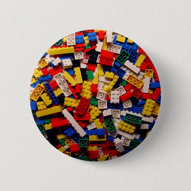 Building Blocks Pinback Button (Front)