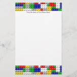 Building Blocks Primary Color Boy's Birthday/Party Stationery