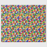 Building Blocks Primary Color Boy's Birthday/Party Wrapping Paper