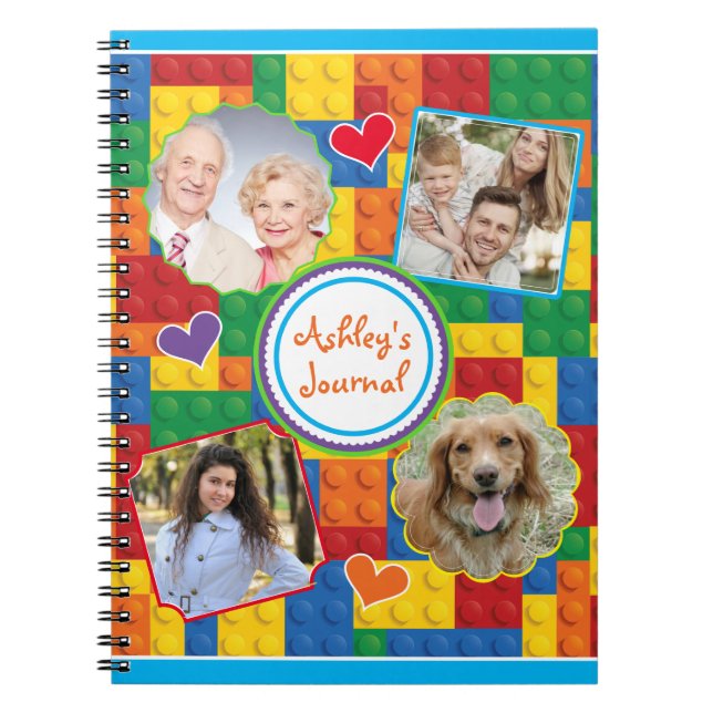 Building Blocks Scrapbook Family Photo Journal (Front)