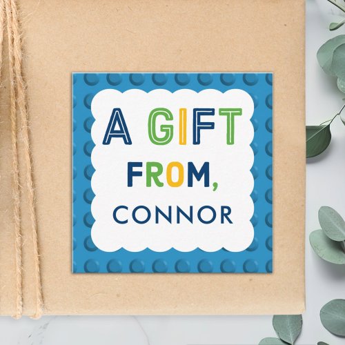 Building Blocks Tags Boy Gift Enclosure Cards