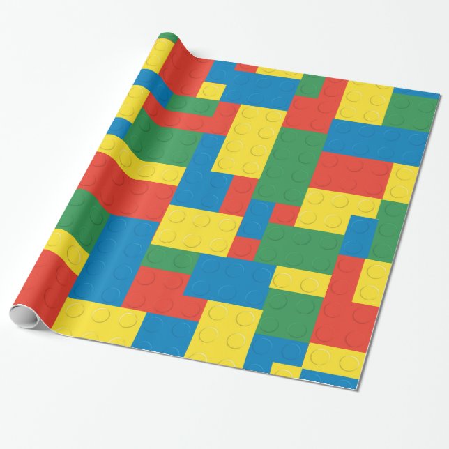 Building blocks wrapping paper (Unrolled)