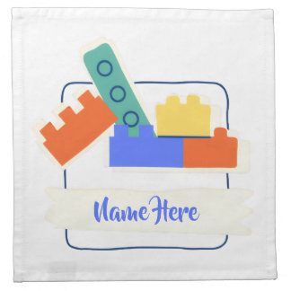 Building Bricks Cloth Napkin