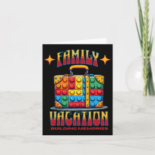 Building Bricks Family Vacation Building Memories Card