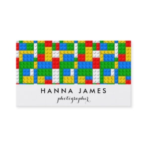 Building Bricks Pattern Personalized Business Card