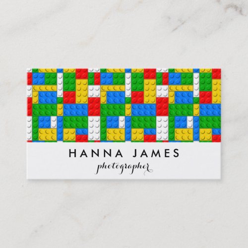 Building Bricks Pattern Personalized Business Card