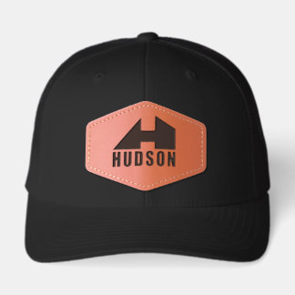 Building Company Custom Name Leather Patch Hat