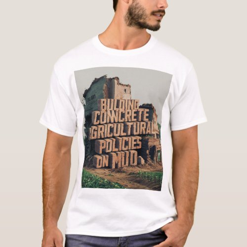 Building Concrete Agricultural Policies on Mud T_Shirt