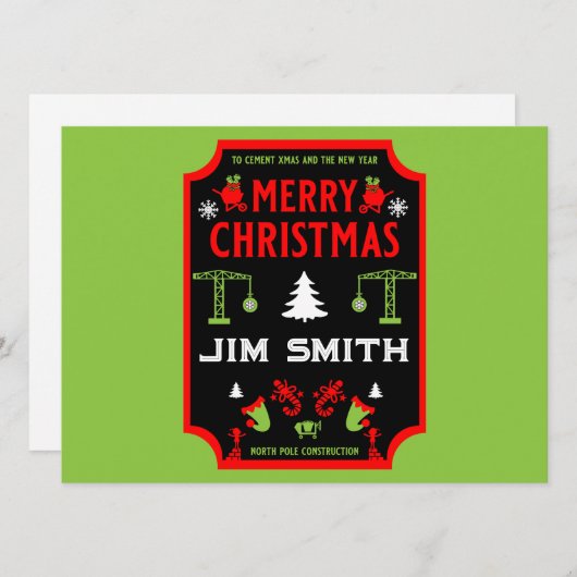 Building Construction Christmas (Front/Back)