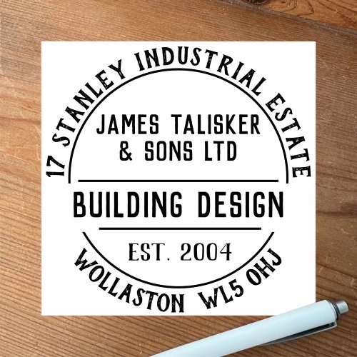 Building Design Rubber Stamp