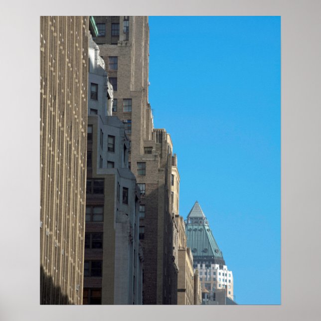 Building facades Manhattan New York City USA Poster (Front)