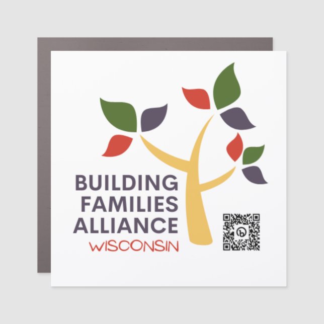 Building Families Alliance of WI Car Magnet (Front)