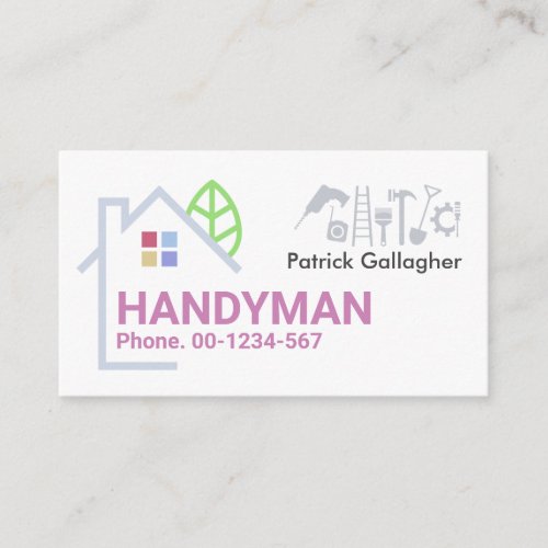 Building Frame Handyman Tools Business Card