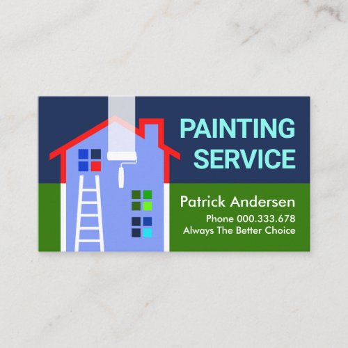 Building Home Painting Painter Business Card