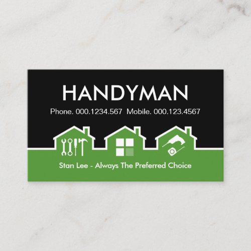 Building House Handyman Repair Tools Business Card