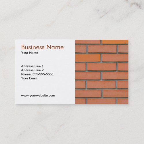 Building Industry Business Card Template