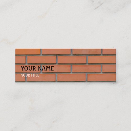 Building Industry Skinny Business Card Template