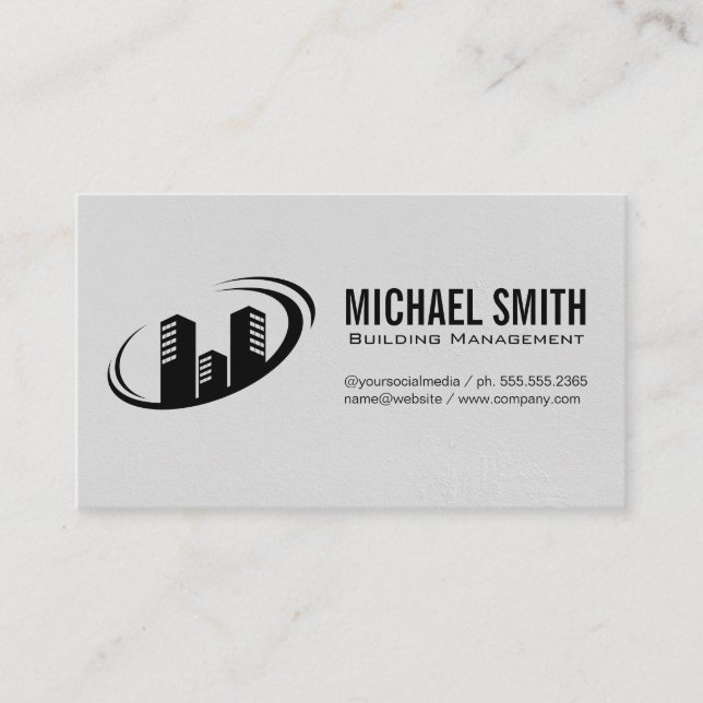 Building Management | Handyman Business Card (Front)