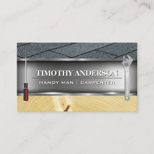Building Material  Construction Tools Business Card