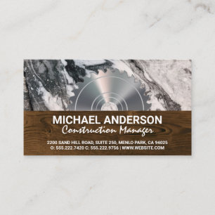 Building Material Saw Business Card
