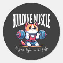 Building muscle cat - weight lifting