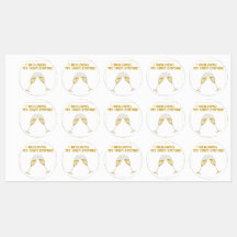 Building My Own Empire Champagne Round Labels