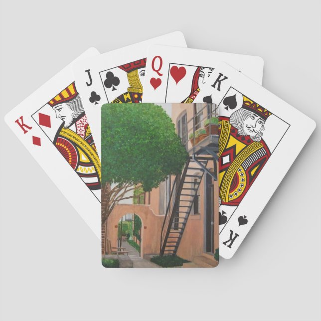 building near Tony's Pasta in Chattanooga Tn. Poker Cards (Back)