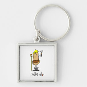 Building Nut T-shirts and Gifts Keychain