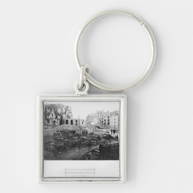 Building of Avenue de l'Opera Keychain (Front)